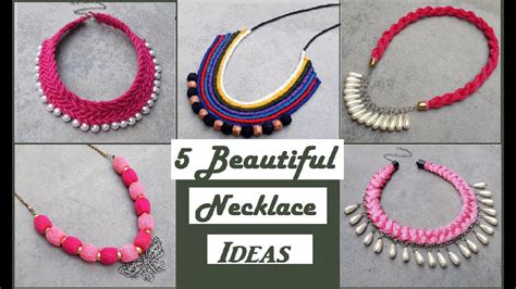 Handmade Necklace Ideas How To Make Silk Thread Necklace At Home