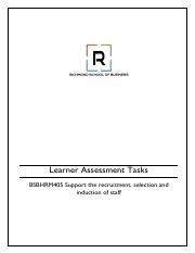 BSBHRM405 Learner Assessment Tasks Pdf Learner Assessment Tasks