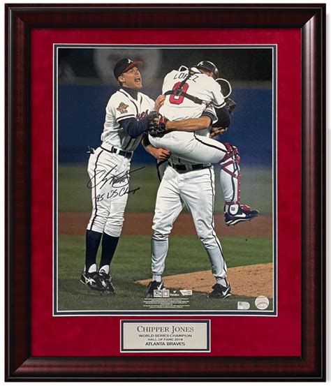 Chipper Jones Autographed Atlanta Braves World Series Champion