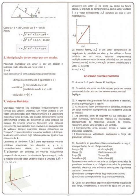 1024560 Lista de exercicios de vetores 2 Física I