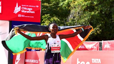 Ruth Chepngetich Shatters Women S World Record At Chicago Marathon