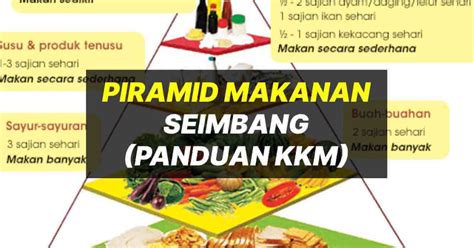 Panduan Piramid Makanan Seimbang Malaysia Dari Kkm