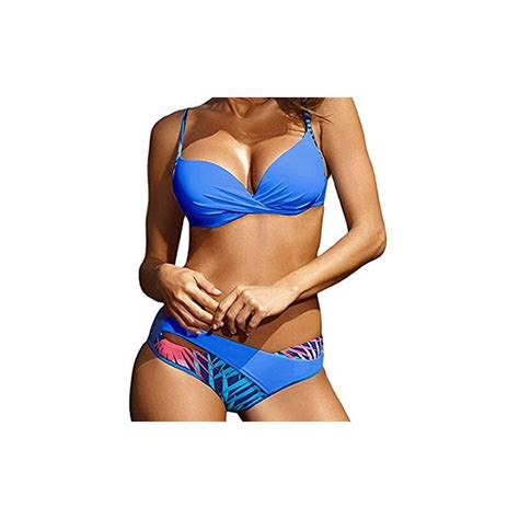 CheChury Costume Da Bagno Donna Brasiliana Bikini Sexy Push Up Halter