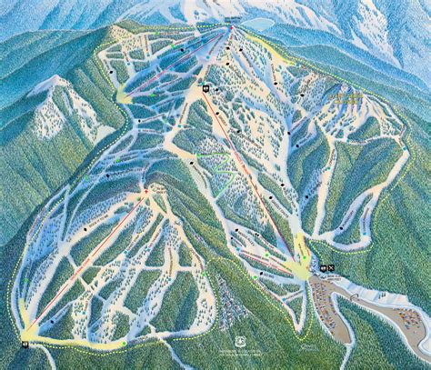 Montana Snowbowl Piste Map / Trail Map