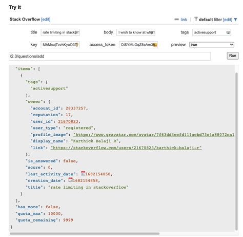 Stackexchange Api Question Posted Through Stack Exchange Api Is Not