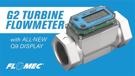 FLOMEC G2 Turbine Flow Meter High Temp Meter With Q9 Display YouTube