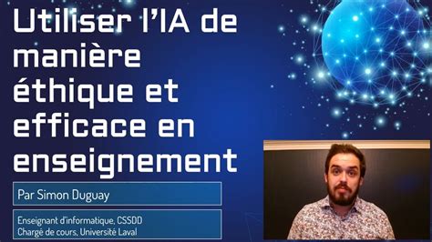 Utiliser l IA de manière éthique et efficace comme enseignant YouTube