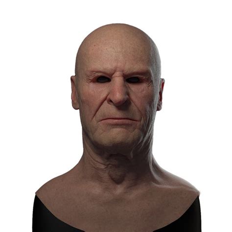 Realistic Old Man Mask Etsy