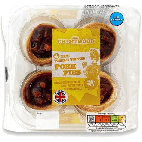 Pork Farms 4 Mini Pork And Branston Pork Pies 200g Compare Prices Uk