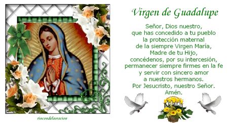 Virgen de Guadalupe oracion - Imagui