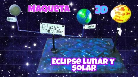 Como Hacer Maqueta 3d Del Eclipse Solar Y Lunar🌑🌎☀️ 🌎🌑☀️ Ara Blue Youtube