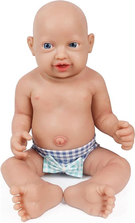 Vollence 23 Inch Full Silicone Baby Doll Not Vinyl Dolls Lifelike Full