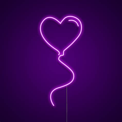 Heart Shaped Balloon Neon Light Sign