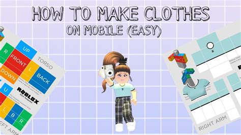 How To Make Clothes On Roblox Mobile 2020 Youtube