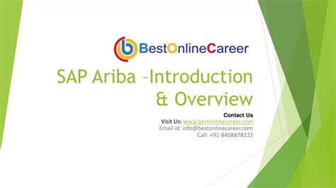 PPT SAP Ariba Introduction And Overview Ppt SAP Ariba Online