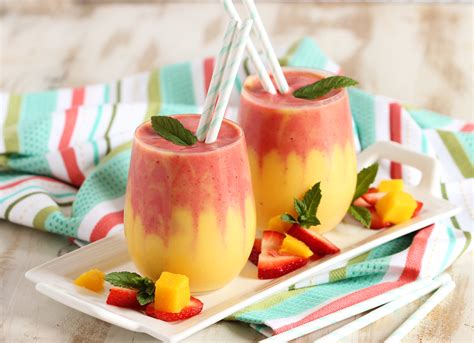 Mango Strawberry Smoothie Recipe The Table By Harry And David