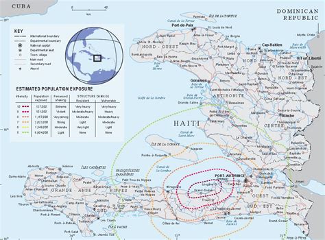 Haiti - Epicenter - Earthquake damage map - 12 January 2010 (See larger ...