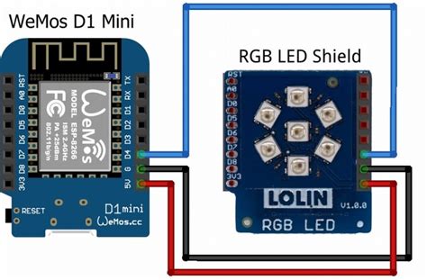 Rgb Led Shield Wemos D1 Mini Adrirobot It