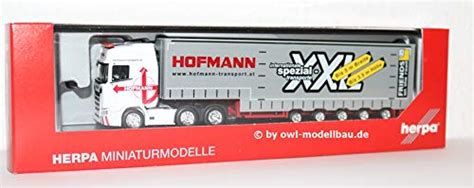 Herpa Scania Cs Hochdach Volumen Sattelzug Hofmann A