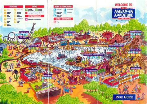 Theme Park Brochures The American Adventure - Theme Park Brochures