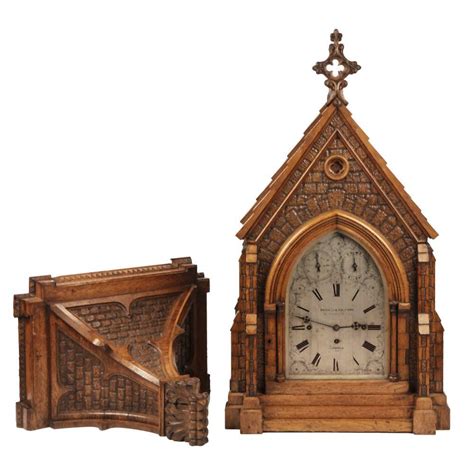 At Auction A Victorian Carved Oak Gothic Revival Bracket Clock By