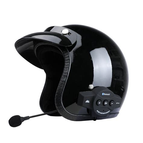 Rechargeable Motorcycle Bluetooth Helmet Intercom Fm Radio Bt Headset