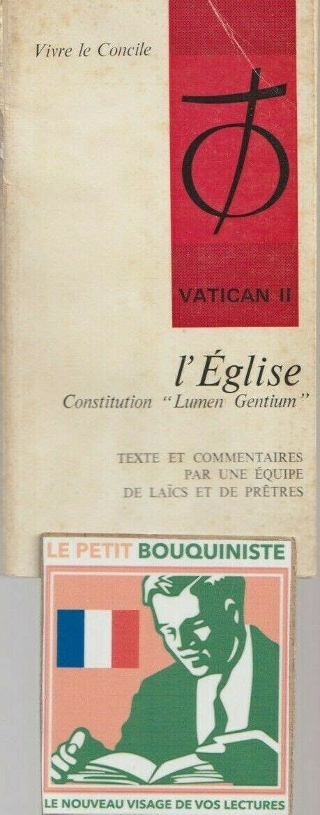 Leglise Constitution Lumen Gentium Vatican 2 Ed Mame 1966