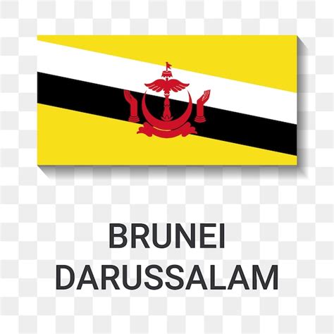 Premium Vector | Flag of Brunei Darussalam Icon Vector Illustration