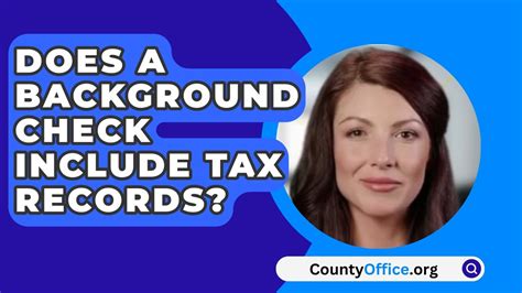 Does A Background Check Include Tax Records CountyOffice Org YouTube