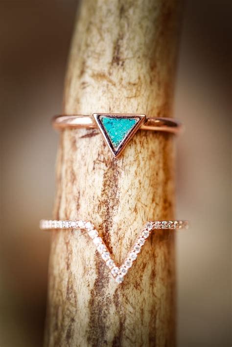 Gold And Turquoise Turquoise Engagement Ring Turquoise Wedding Band