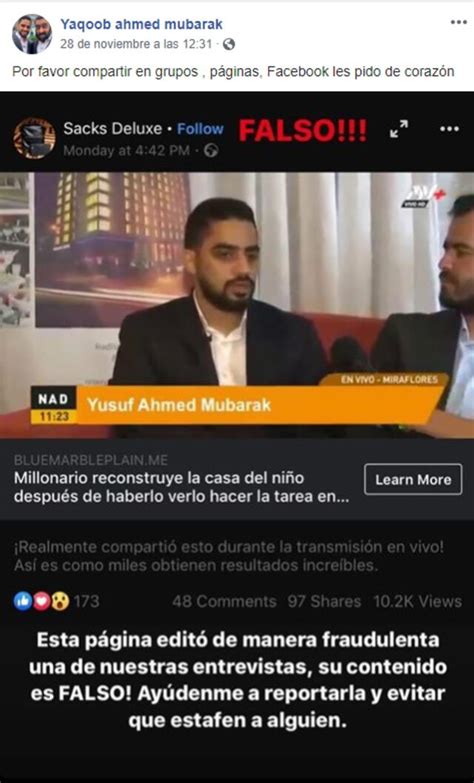 Facebook Empresario Rabe Yaqoob Mubarak Denunci Que P Gina De La Red