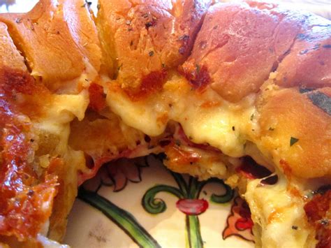 The Italian Next Door Pepperoni Mozzarella Pull Apart Bread