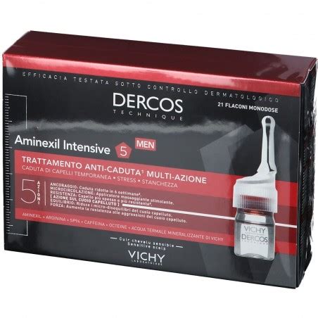 VICHY DERCOS TECHNIQUE AMINEXIL INTENSIVE 5 VIALS FOR MEN 21 VIALS