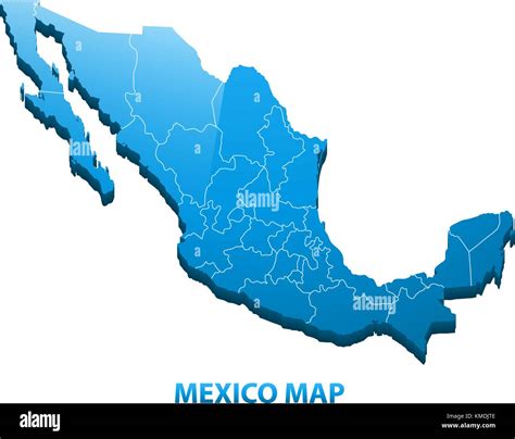 Map Of Mexico Stock Vector Images Alamy