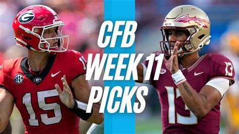 College Football Picks Week 11 All Saturday Games Ncaaf Best Bets