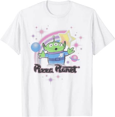 Disney Pixar Toy Story Alien Pizza Planet Airbrush T-Shirt - Walmart.com