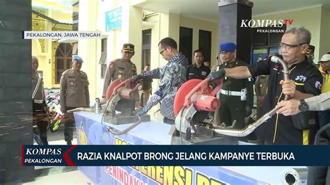 Polisi Tindak Tegas Pengendara Knalpot Brong Di Kabupaten Pekalongan