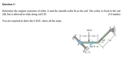 Question Determine The Support Reactions Of Roller A And The Smooth