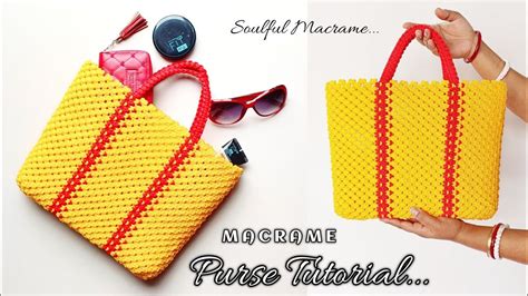 Diy Macrame Purse Tutorial Easy Macrame Bag Macrame Hand Bag Step