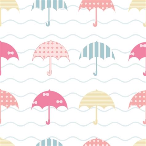 Premium Vector Seamless Pattern Umbrella