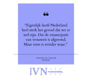 Interview Corinne Dettmeijer CEDAW Netwerk VN Vrouwenverdrag