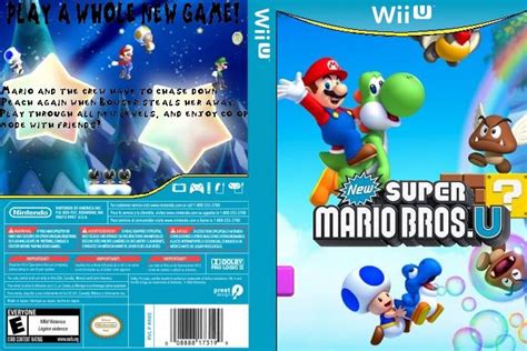 New Super Mario Bros U Wii U Box Art Cover By Nsmb