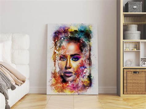 Watercolor Canvas Painting Art - Design Cuts