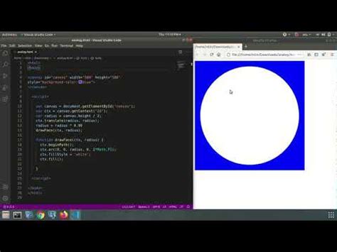 Javascript Draw Circle On Canvas For Beginners Youtube