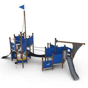 Playground Play Structure UNIPLAY LEIPTON HAGS Aneby AB Pine