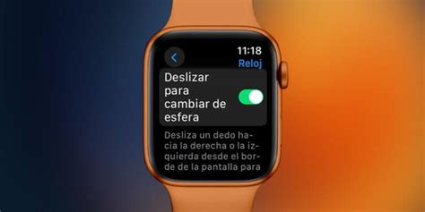 Cómo cambiar de esferas en el Apple Watch deslizando la pantalla