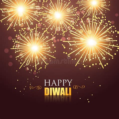 Happy diwali fireworks stock vector. Illustration of hinduism - 34448897