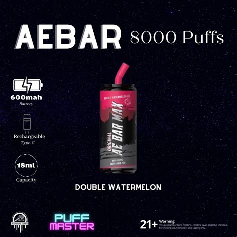 Ae Bar Max Puffs Disposable Vape Pod Ml Capacity Aebar Max