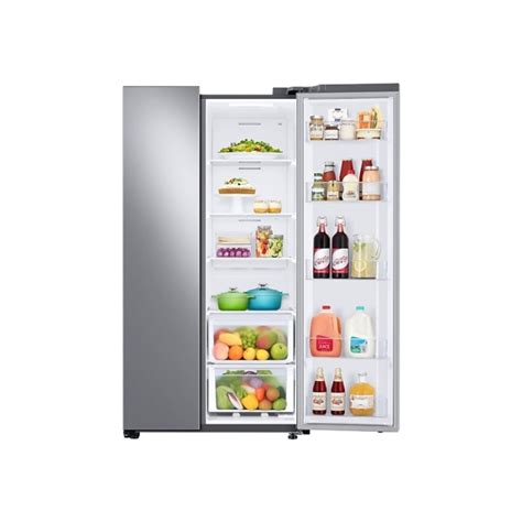 Samsung 28 Cu Ft Side By Side Refrigerator Silver