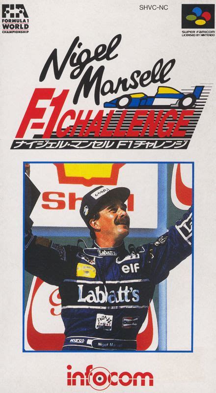 Nigel Mansell S World Championship Racing Snes Box Cover Art